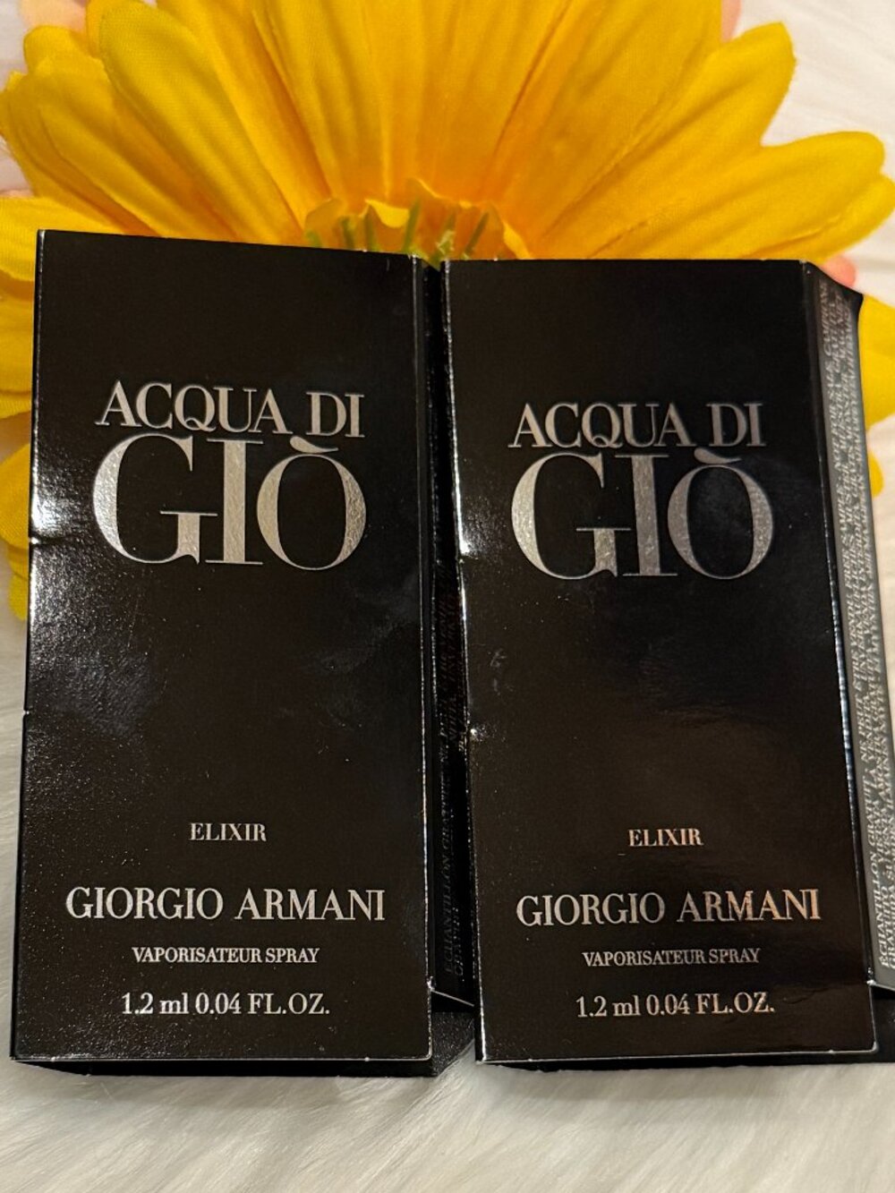 🎁5 For $25 New! Acqua Di Gio Giorgio Armani Sample Spray Card 1.2 ml 2X